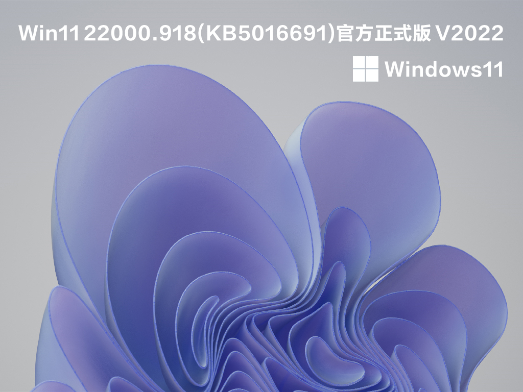 Win11 22000.918(KB5016691)官方正式版 V2022