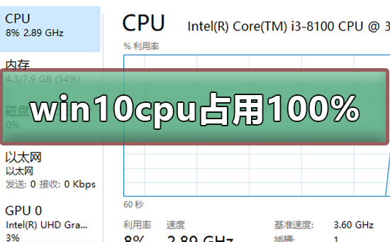 win10CPU占用率高达100%怎么办