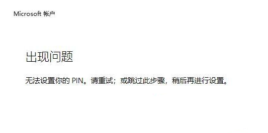 win10提示无法设置你的pin怎么办