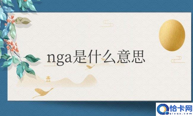 网络与nga是什么意思梗(一个中文综合游戏社区)